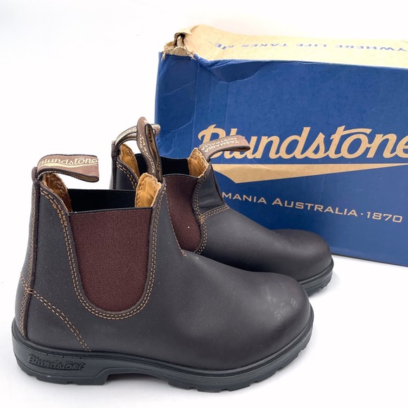 Blundstone 550 Elastic Sided Chelsea Boots Lined Walnut Brown Sz 6.5 US Women's - Picture 1 of 12